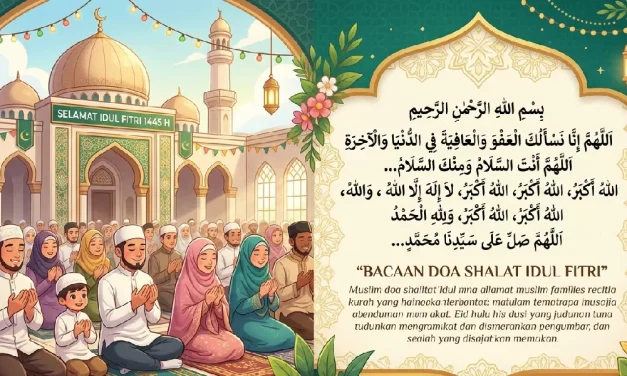 Bacaan Doa Sholat Idul Fitri Lengkap Dan Urutannya