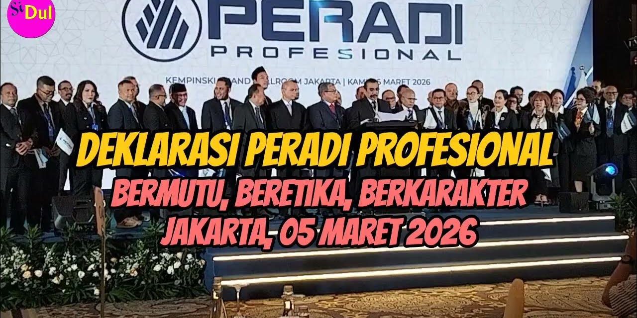 Peradi Profesional Resmi Berdiri, Deklarasi Digelar Di Jakarta